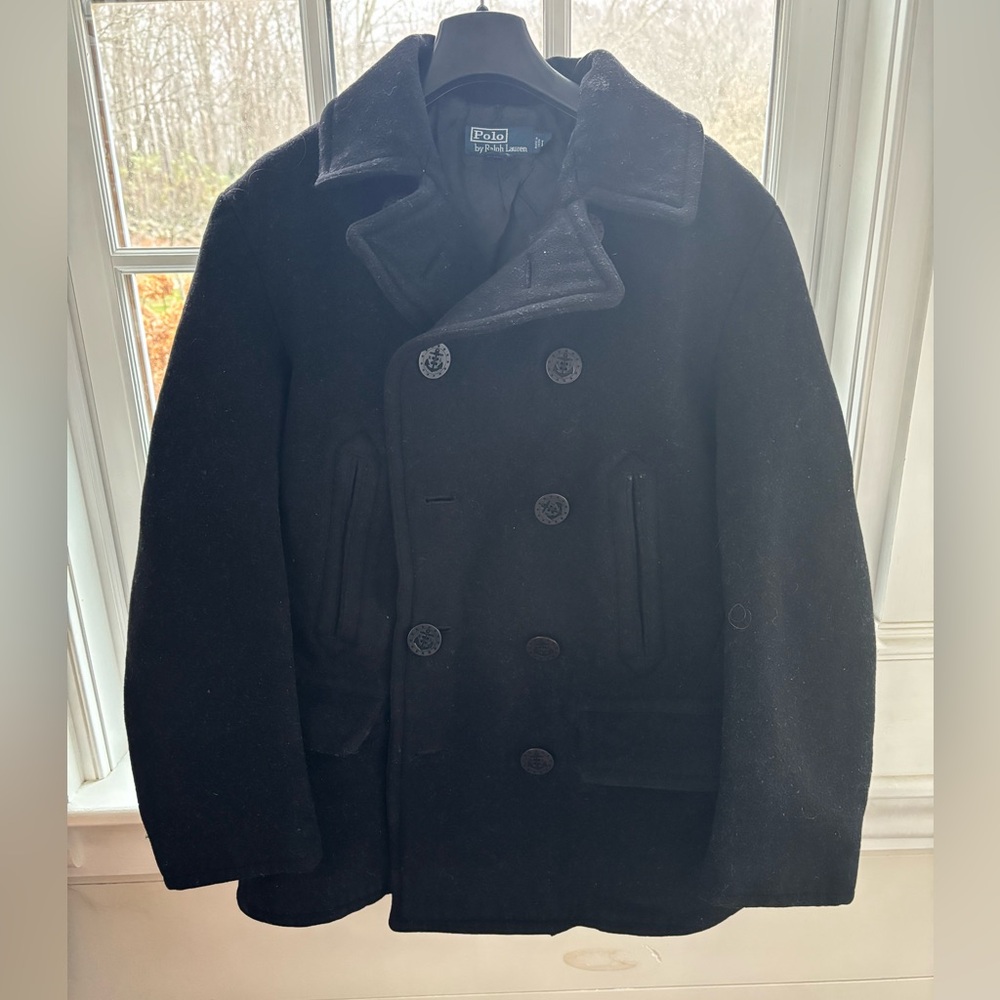 Polo by Ralph Lauren Black Pea Coat